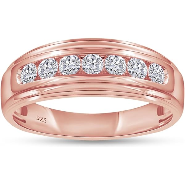 Pt900 men's ordermaid SimpleRing 12g＃17 Pt900 Platinum Mens Wedding Ring, Single Diamond 0.2ct