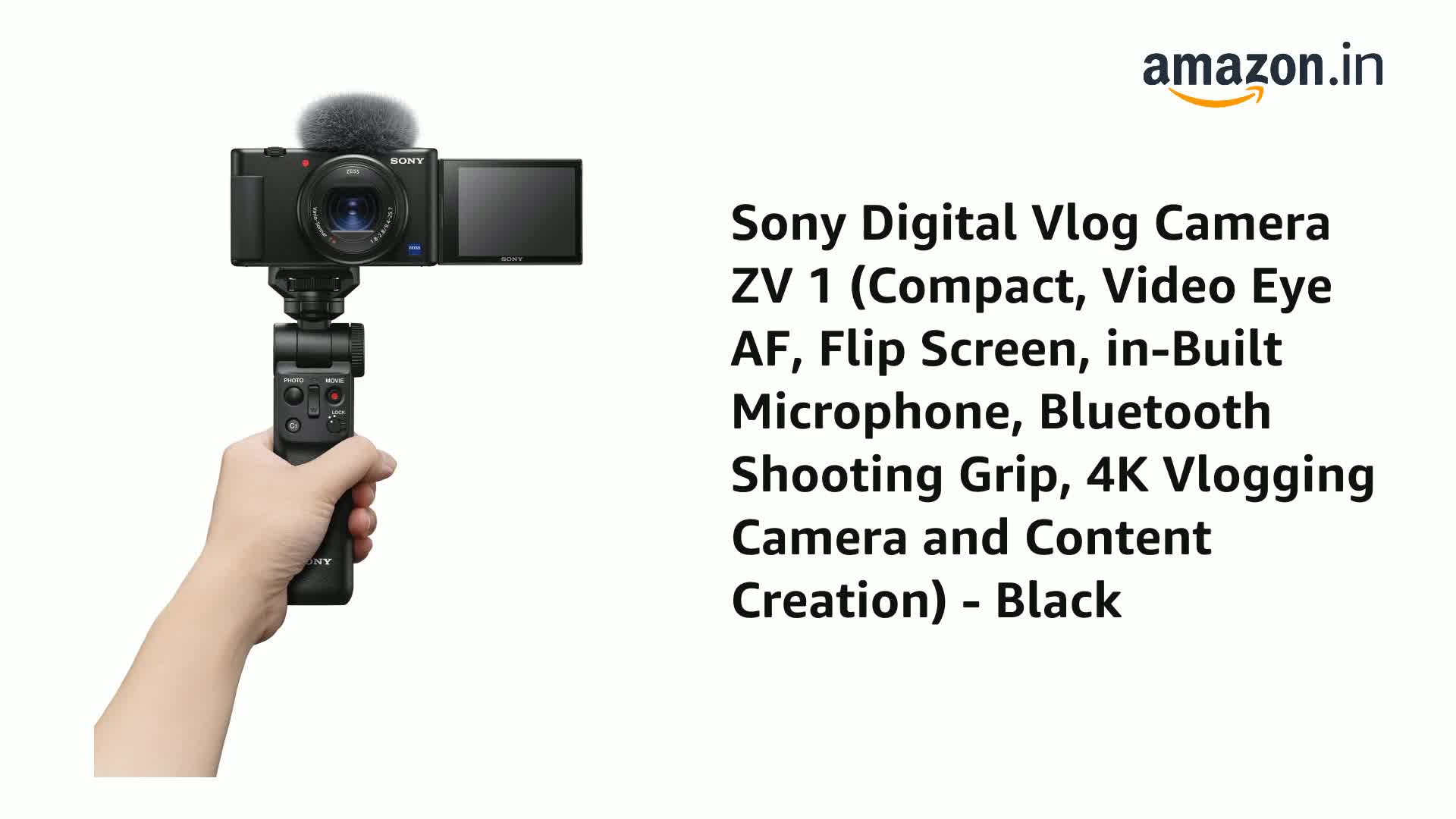 4k Vlog Camera Flip Screen