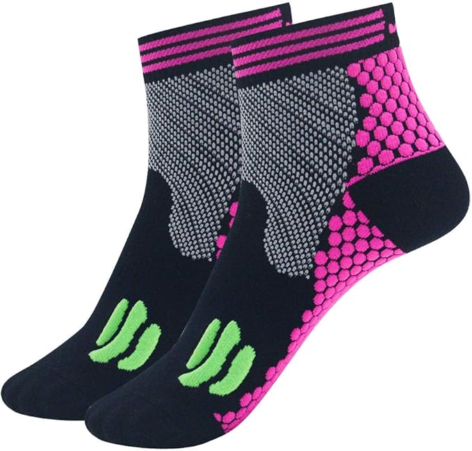 2XK-NOV Sport Socken Laufsocken für Lange Distanzen,Wandersocken,Fahrradsocken,Compression Socks ...