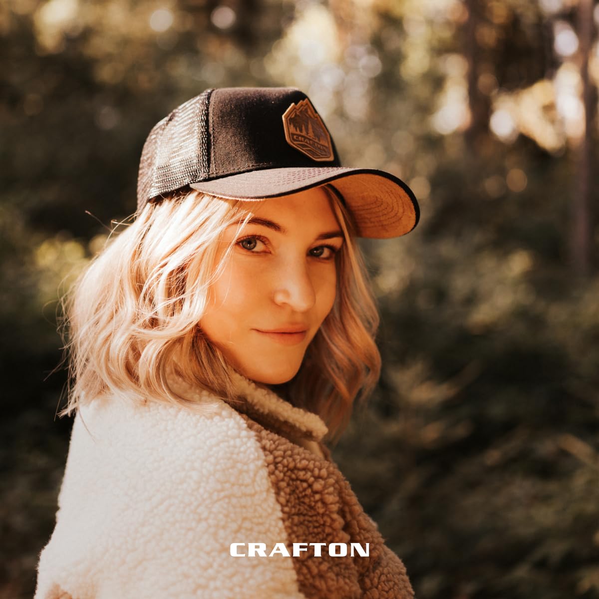 Crafton Big Mountain Mesh Trucker Cap - Baseball Cap - Unisex - atmungsaktiv - individuell verstellbar - für Damen und Herren Farbe: Black 5