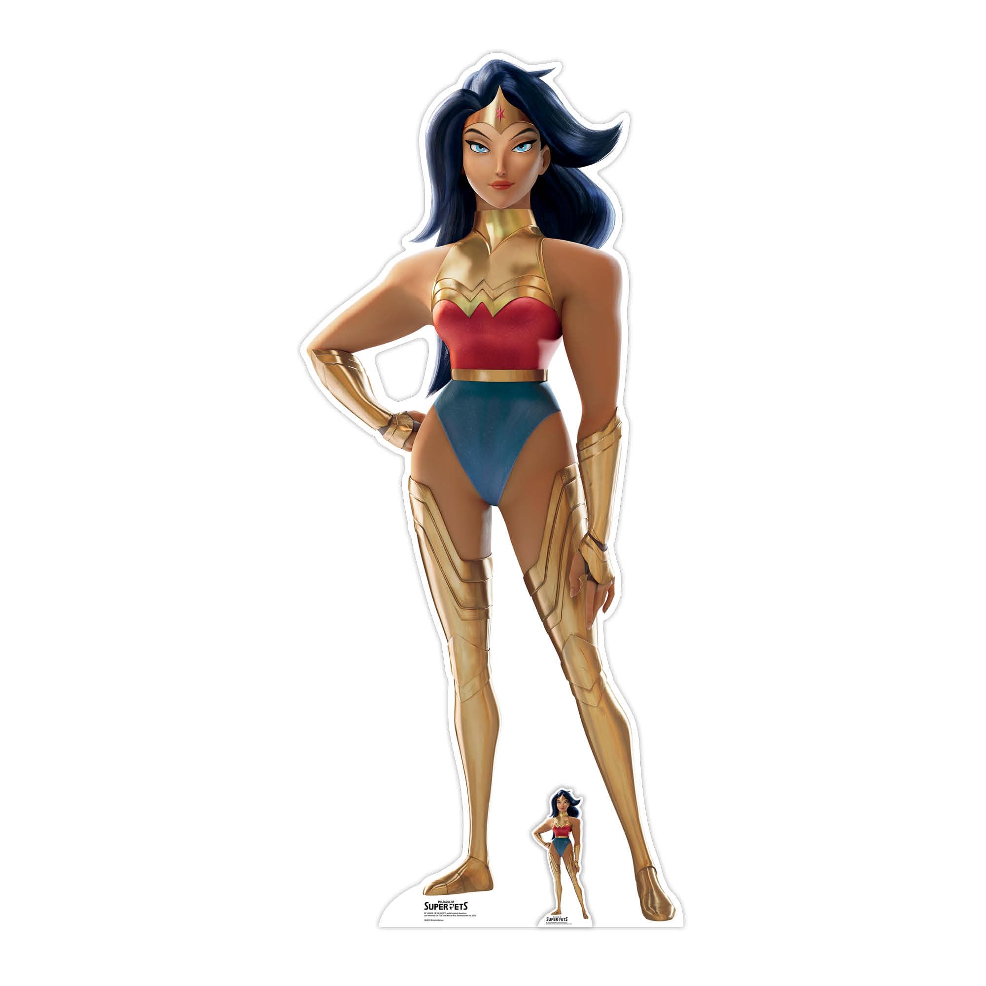 Star Cutouts SC4072 Wonder Woman DC League of Super Pets Cardboard Cutout – Kids Birthday Party Decoration & DC Fan Display