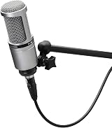 Audio-Technica 2020GM Cardioid Condenser Microphone Silver view 2