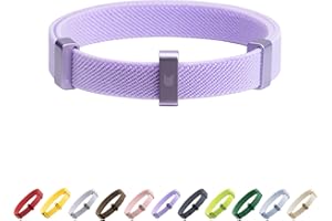 BuddyArmor Safety Cat Collar - U.S. IDA Gold Awarding Design, Stretch Elastic Quick Release, Non Breakaway - Light Weight for Kitten, Neck Fit 5.9'-11.8' for All Small Large Cat,S(Monet Purple)