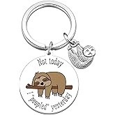 Uerifr Sloth Gifts for Women Cute Sloth Keychains Gifts for Sloth Lovers Funny Sloth Decor Stuff for Girls Birthday Gift for Women White Elephant Gift for Adult Coworker Best Friend