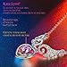 Kate Lynn Necklaces for Women Jewelry Angel Wing Heart Pendant Necklace Crystals Birthday for Mom Daughter Sister Friends 17.5