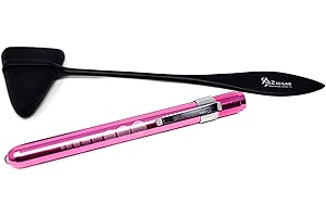 A2Z SCILAB Heavy Duty Reusable Penlight + All Black Tactical Percussion Taylor Hammer (A2ZSCILAB) (Pink Penlight + Hammer)