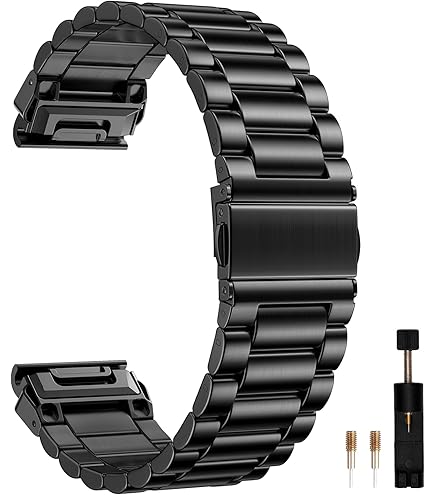 Amazon.com: Garmin QuickFit 22 Watch Band - Vented Titanium