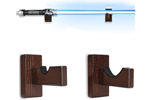 WLSANX Lightsaber Display Stand, Horizontal Lightsaber Stand Wall, Lightsaber Wooden Rack, Brown Wooden Rack