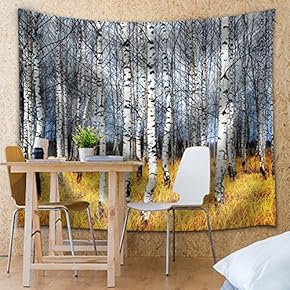 Gold Aspen Trees in The Middle of Fall - Fabric Tapestry, Home Decor - 51x60 inches