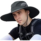 【XXL Oversize &Wide Brim】 Sun Hats for Men【UPF 50+ & Waterproof】 Fishing-Hat Boonie Bucket for Hiking Safari Beach Garden