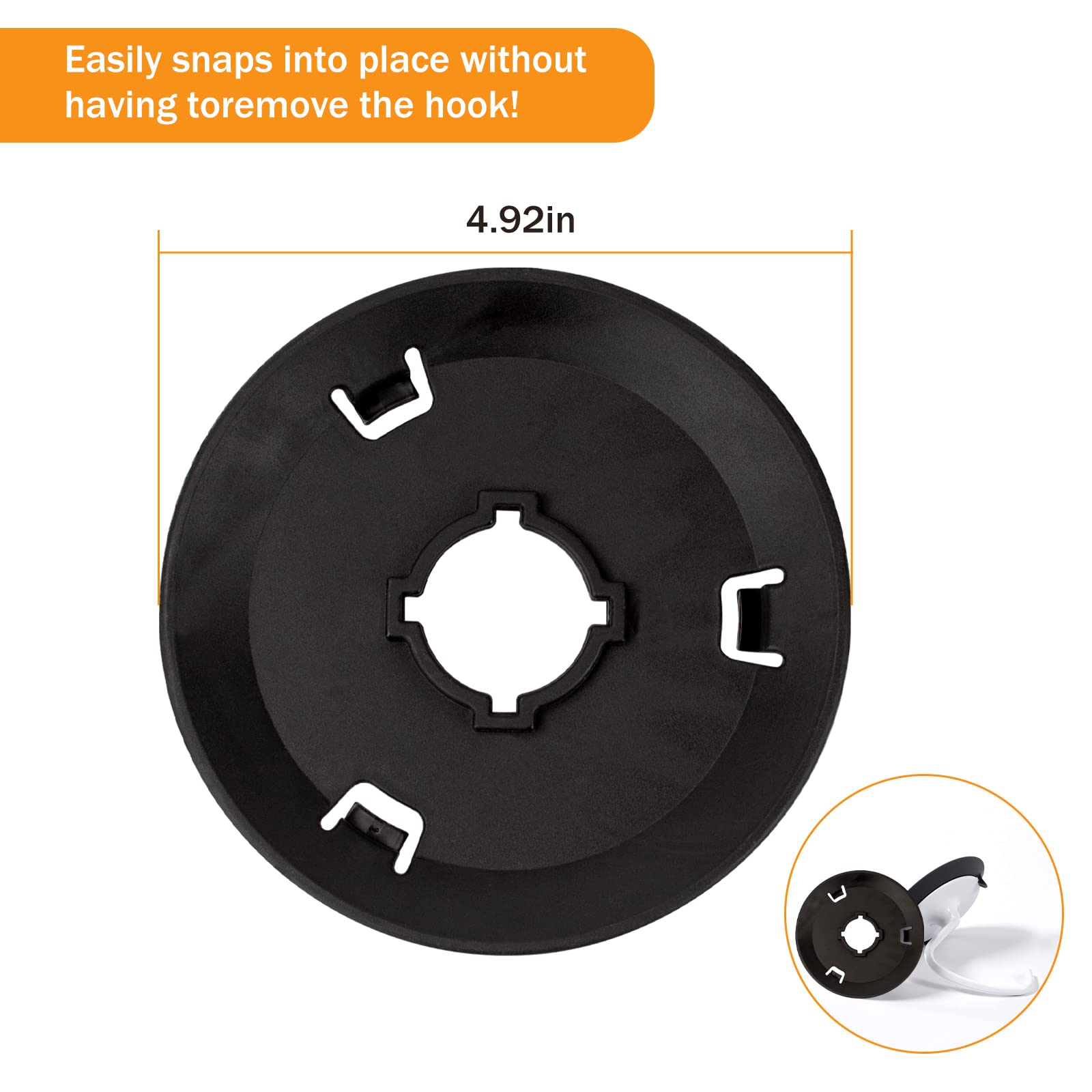 Dough Hook Shield Compatible with Mixers - Fits for C Shape Dough Hooks Stand Mixer Attachment - Food Grade Prevents Your Dough from Climbing Up and Clogging Up Your Mixer