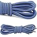 DailyShoes Round Hiking Boot Shoelaces Strong Durable Stylish Shoe Laces,Royal Blue Dark Grey,36-Inches (91-CM) 1-Pair
