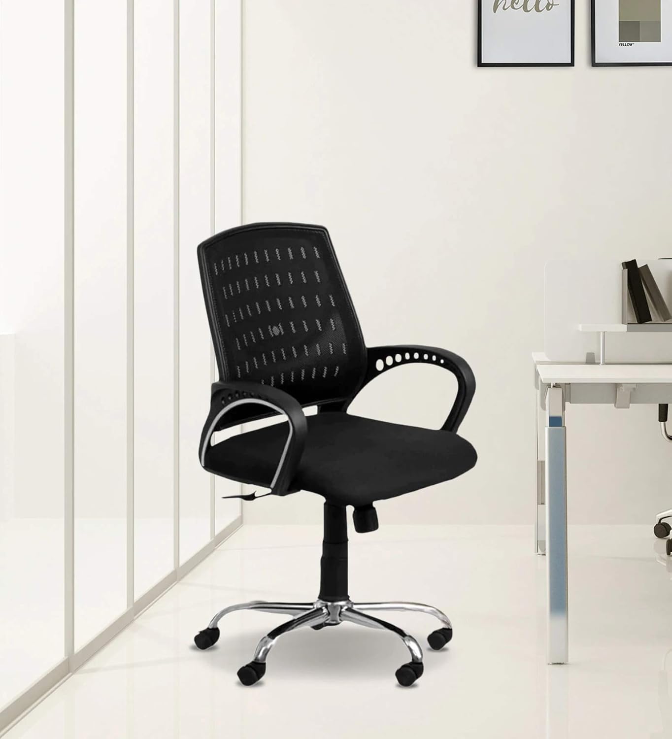 Executive/Employee/Staff/Office Chair with Low Back Mesh Chair and Imported Base for Office in