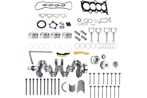 GPQ G4FD 1.6 Engine Head Gasket Set w/Crankshaft & 4X Connecting Rod Piston Compatible with 2009–2019 Hyundai Tucson Accent Elantra, fits for 2012–2021 Kia Sportage Rio Soul 1.6L DOHC