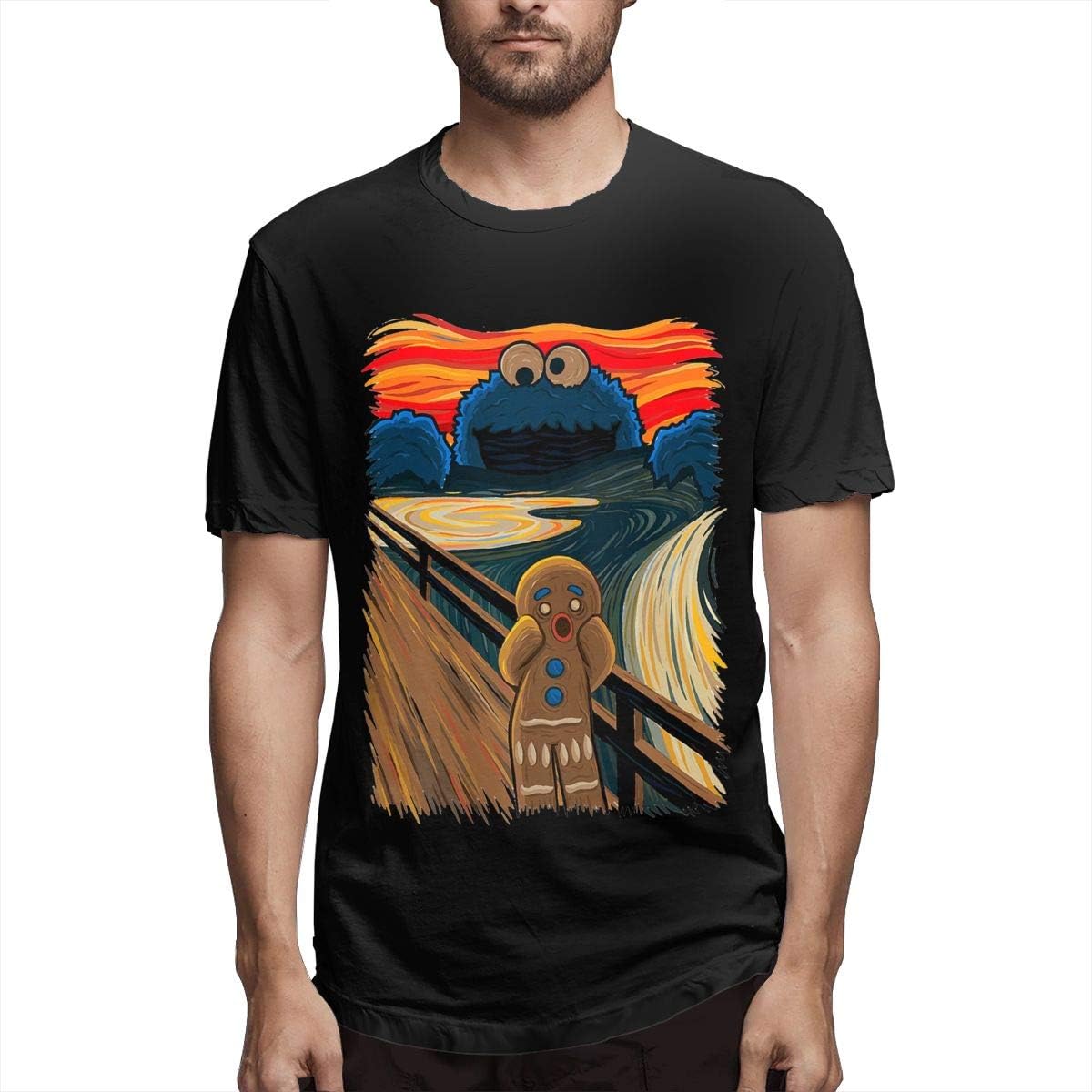 Cealcer Cookie Novelty Tee Monster of Cookies Men's Short Sleeve T-Shirt
