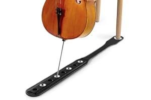 Rockhouse Cello Stopper Accessories, Rock Stop Cello Strap Endpin Anchor Rest Anti Slip Pad Stop Mat Rubber Tip Floor Protector for Cellist Performance, Black