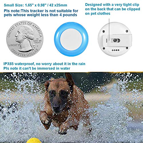 Pet Tracker for Dogs Cats GPS Tracker Real Time Pet Tracking Device for Dog Cat Pet Finder