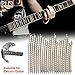 Alomejor Guitar Fretwire 22Pcs 2.2mm Fret Cupronickel Wire Guitar Repair Part Copper White Color for Replacement Wiresthumb 1