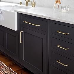 Shining Golden Cabinet Pull Modern Minimalist Style