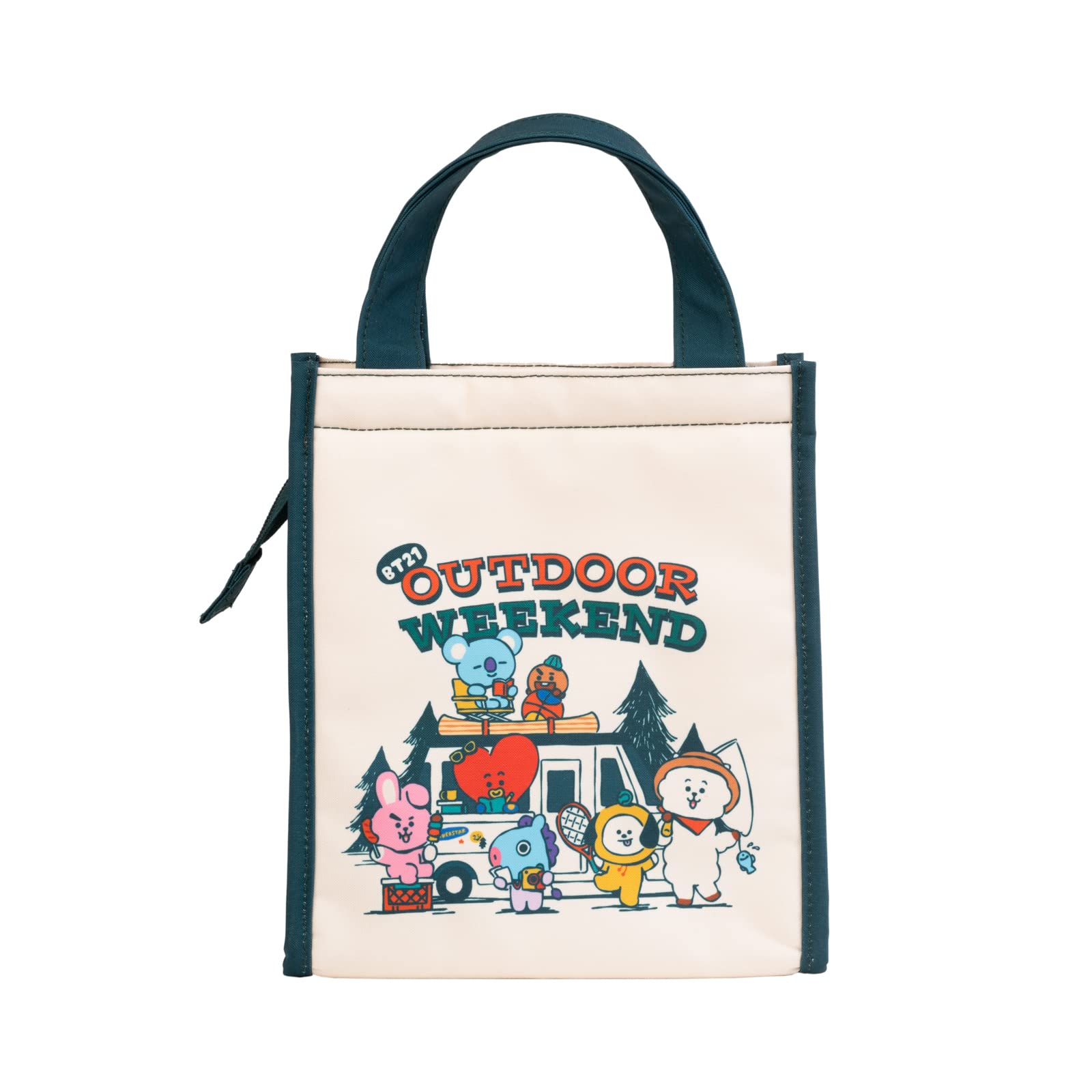 Grupo Erik Insulated Lunch Bag - BT21 Kawaii Gifts | 8 x 9 x 5 inches - 20 x 23 x 13 cm Adults & Kids School Lunch Bag | Kawaii Stuff, Gifts Under 15 Pounds