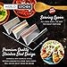 Midelo Taco Holders Set Of 2 - Stainless Steel Taco Stand Tray, Metal Taco Rack with Handles - Oven, Grill, Dishwasher & Air Fryer Safe