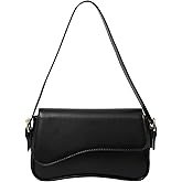 Women's Crescent Shoulder Bags Retro Y2k 90s Hobo Handbags,PU Leather Handle Underarm Clutch Purses,Cherry Red Shoulder Bags