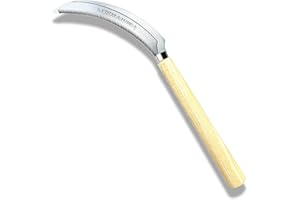 CHASONGHUI Japanese Weeding Sickle,Premium Stainless Steel Serrated Weeding Sickle - 21cm Lightweight Garden Tool for Harvest