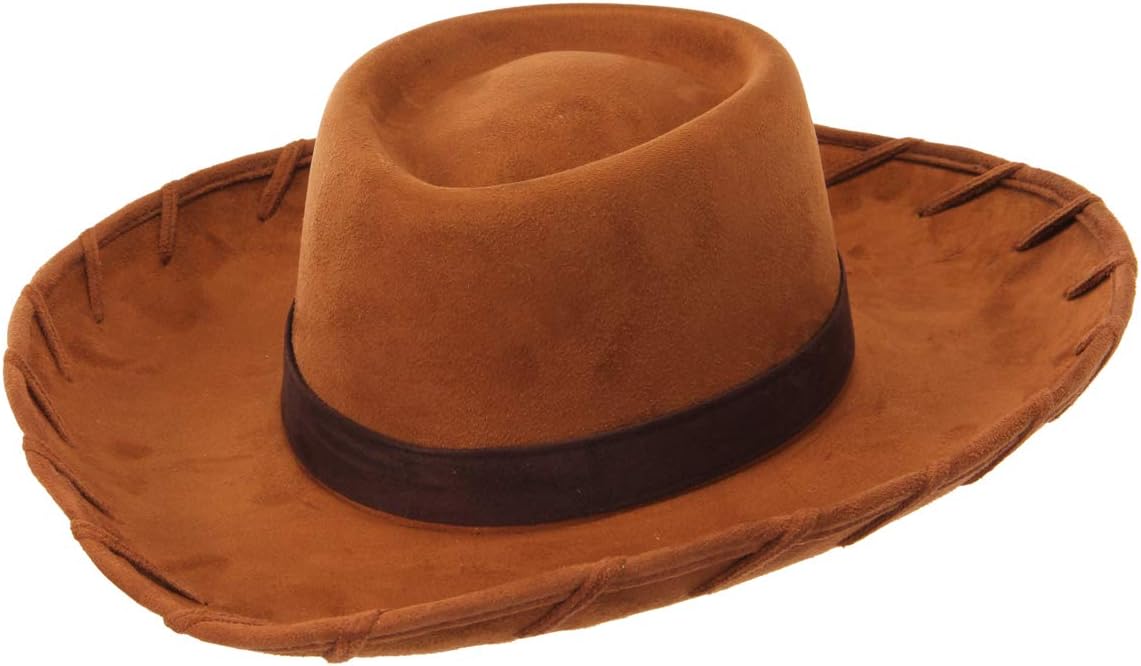 elope Disney Pixar Toy Story Woody Cowboy Adult Costume Hat Brown: Toys & Games