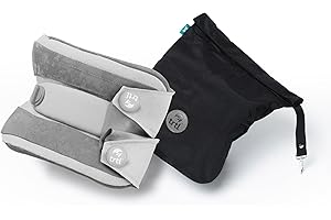 trtl Pillow Plus - Airplane Neck Pillow for Traveling - Height-Adjustable, Breathable Travel Pillow for Head and Neck Support While on Planes, Cars, and Trains - Machine Washable