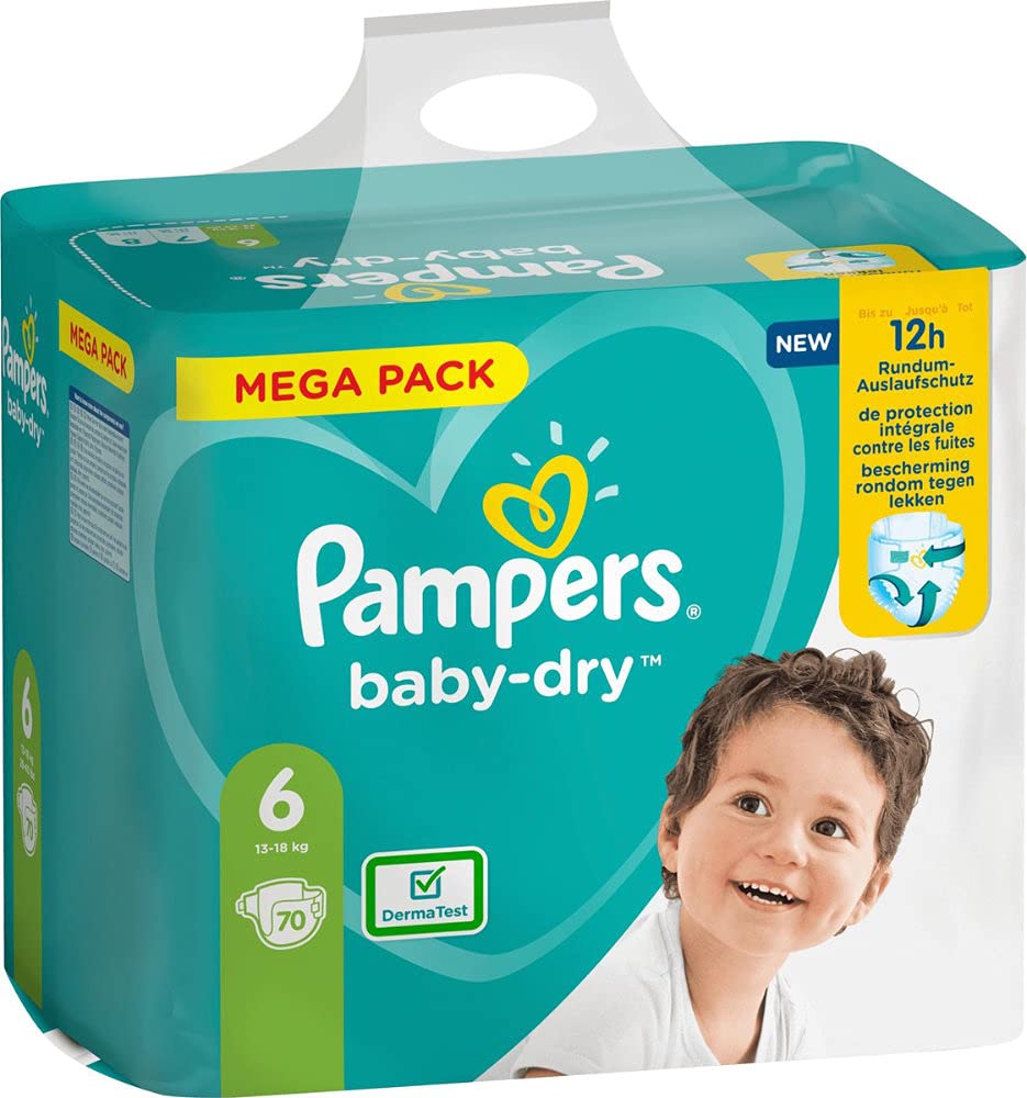 Pampers Baby-Dry Pants Nappies, White