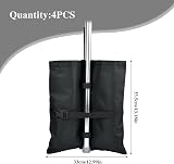 TMBMLPP Heavy Duty Gazebo Weights Sand Bags Set of 4 - Black view 2