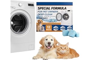 Washing Machine Cleaner for Pet Owners, Pet Hair Remover Washing Machine Cleaner, Deep Clean Descaler for Cat & Dog Hair, Res