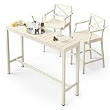 Cozyman Outdoor Bar Height Table and Chairs Set, 3