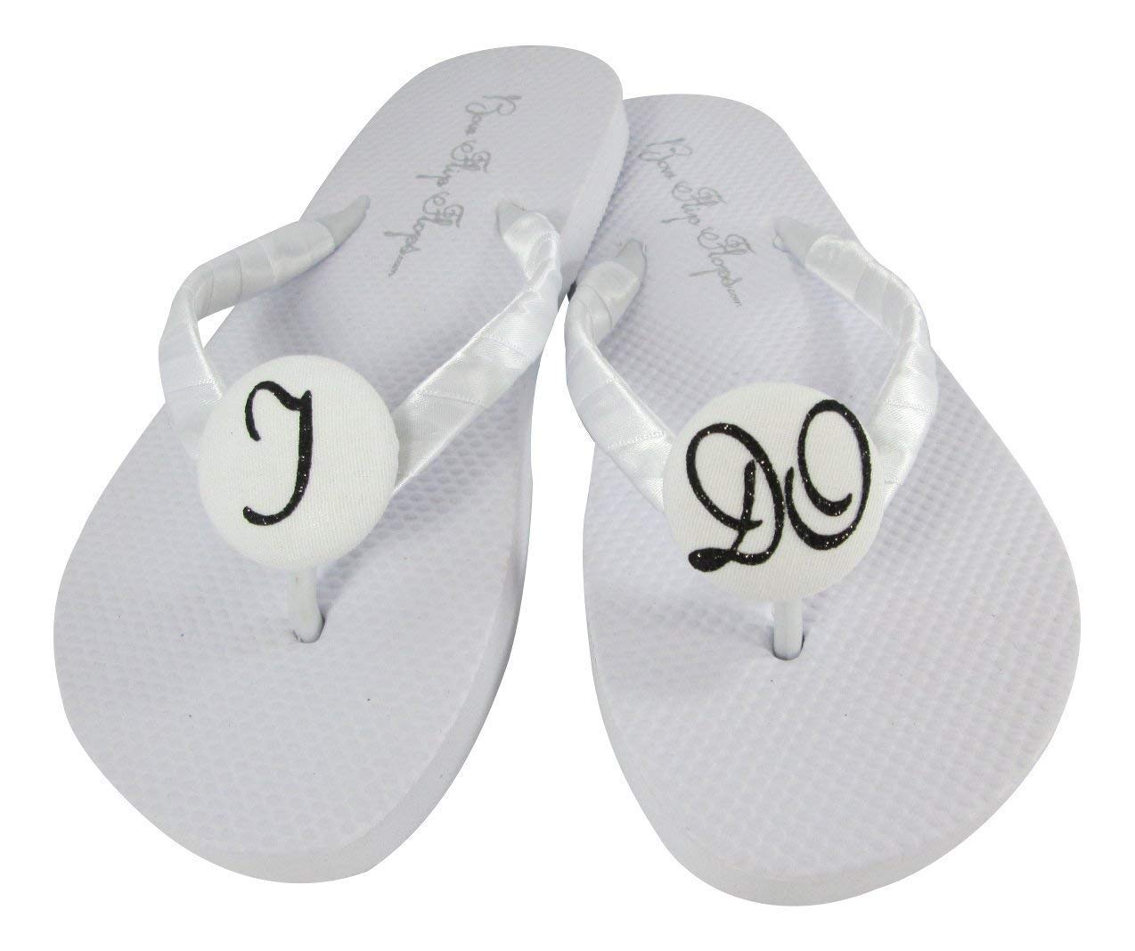 sparkle flip flops for wedding