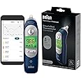 Braun ThermoScan 7+ Connect Digital Ear Thermometer - Family Care App Compatible, Age Precision Technology, Color-Coded Display, No. 1 Brand Recommended by Pediatricians, FSA and HSA Eligible