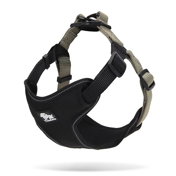 PetsUp Weighted Dog Harness for Dog with Chest Girth 5669 cm, Black