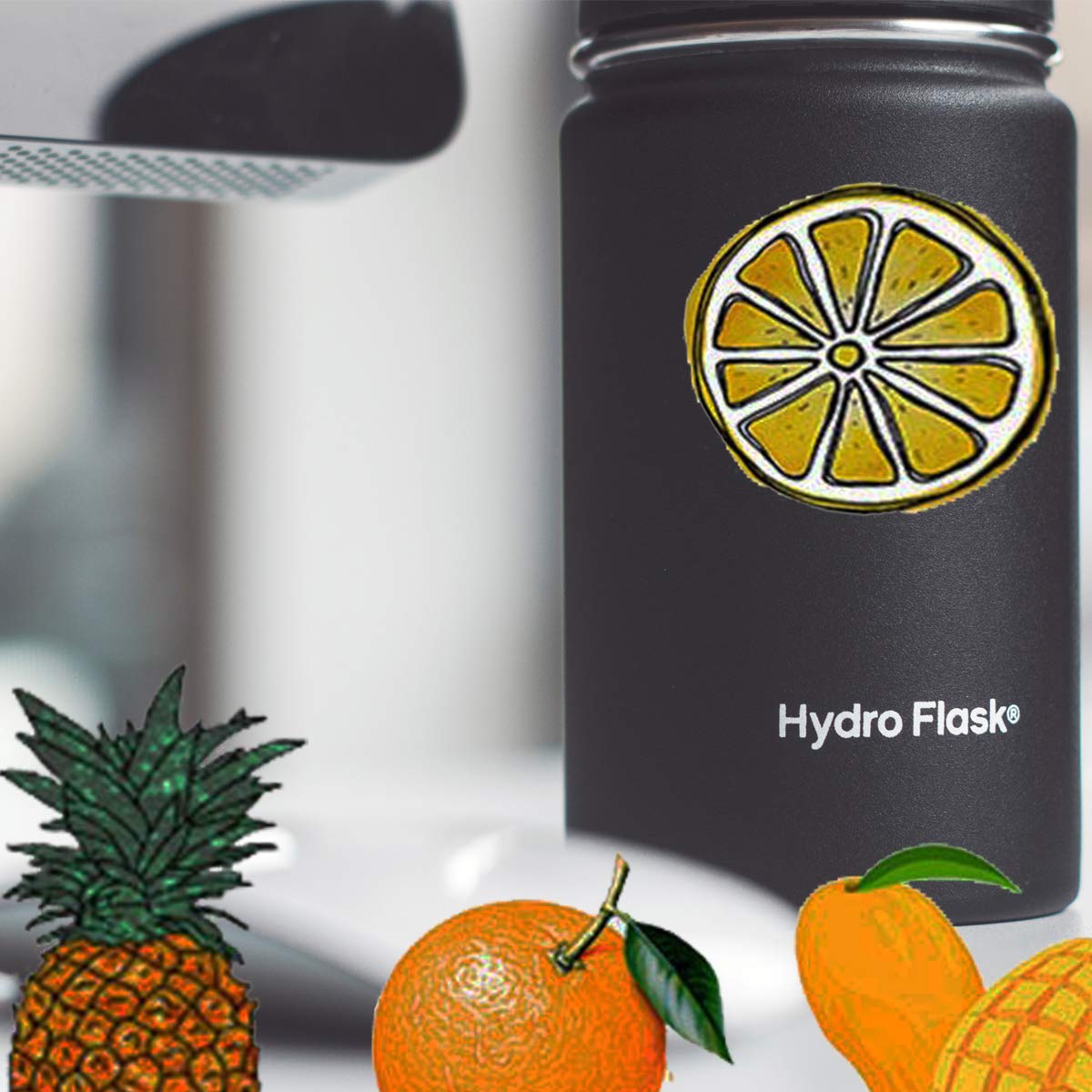 Trendy VSCO Vinyl Stickers for Laptop Water Bottles (50-Pack) Cute Aesthetic Waterproof Stickers for Hydroflask Phone Skateboard Guitar, Suitable for Girls, Kids, Teens, Adults (Yellow Series)