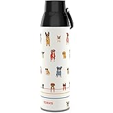 Tervis Venture Water Bottle Dog Paws and Shades Triple Insulated Tumbler Travel Cup Keeps Drinks Cold & Hot, 26oz, Stainless Steel