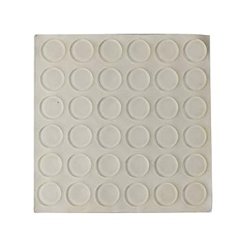 Segolike Wall Mounted Anti-slip Door Bumper Sound Dampening Furniture Feet Bumper Pad - clear, 15x2mm-36pcs