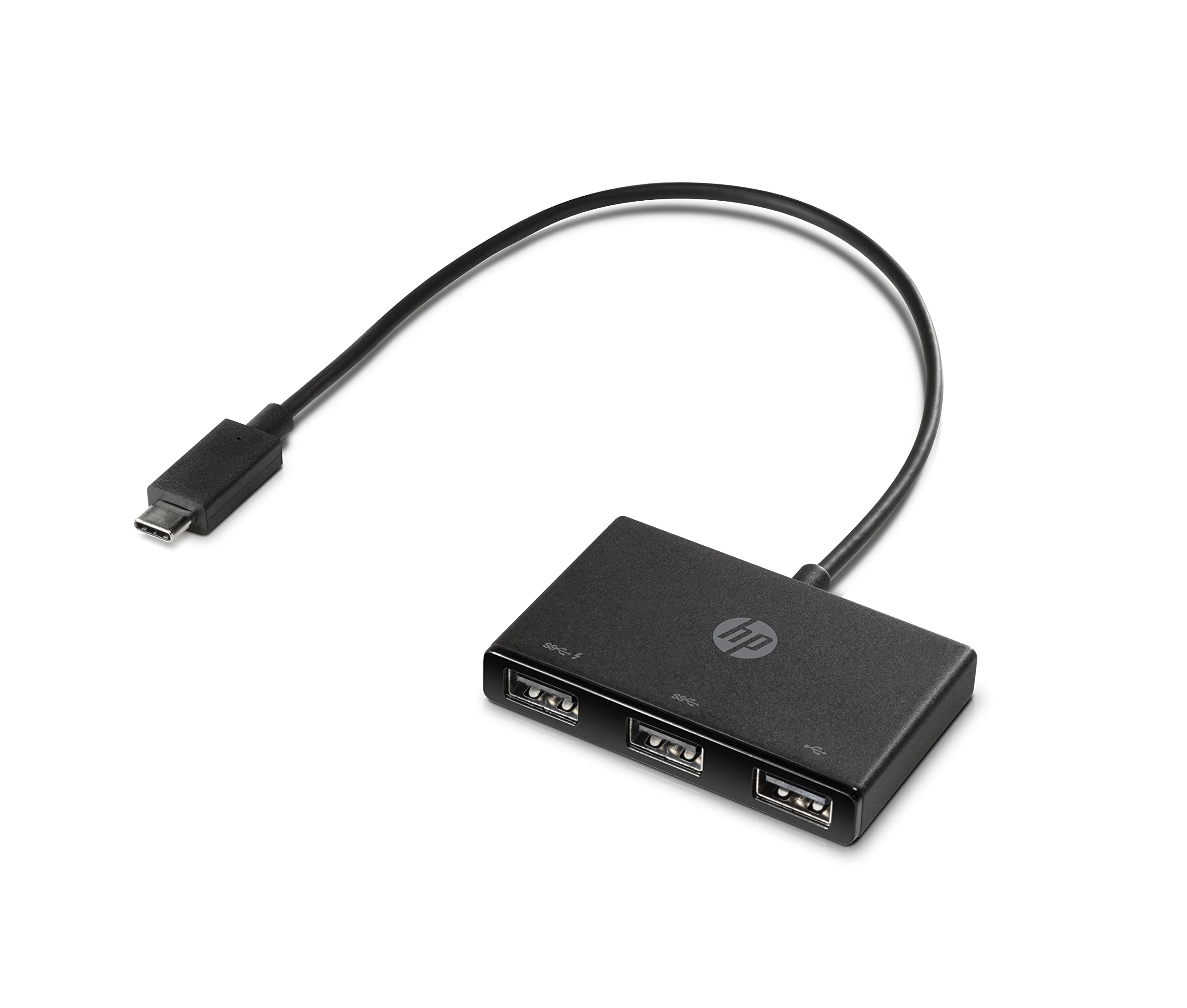 HP Hub USB-C USB 3.0 To USB-A – Usb 3.0 Hubs & Hubs ((Gen 1) Type-C, (Gen 1) Type-A, ZBook Studio G4 Mws G4 Zbook 17 Zbook 15 Zbook 15U G4 Probook X360 11 G1 Ee etc, Black), Z6A00AA