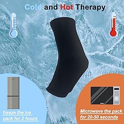 Ankle Ice Pack Wrap for Swelling, Reusable Ankles