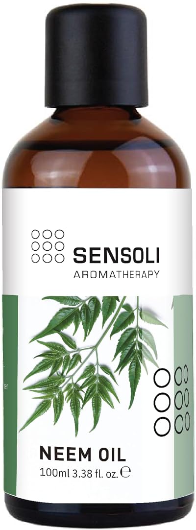 SENSOLI Neem Oil 100ml - 100% Pure Cold-Pressed Carrier Oil