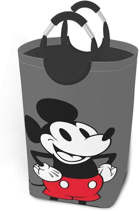 Amazon 大容量 レトロ ミッキーマウス 洗濯かご ランドリーバスケット 50l ランドリー収納 ランドリーボックス 洗濯ボックス 雑貨収納 持ち手付き 折りたたみ アニメ キャラクター ランドリー収納 オンライン通販