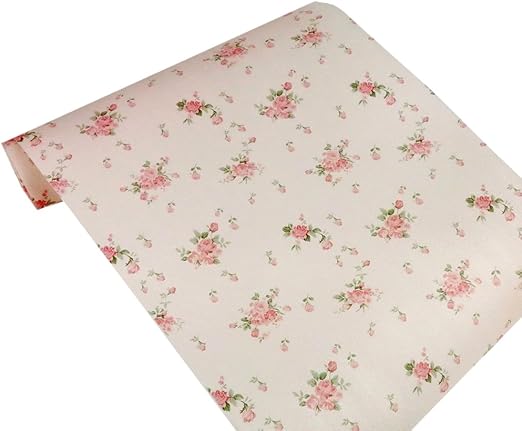Amazon Com Yazi Ihappy Non Adhesive Vintage Rose Shelf Padded