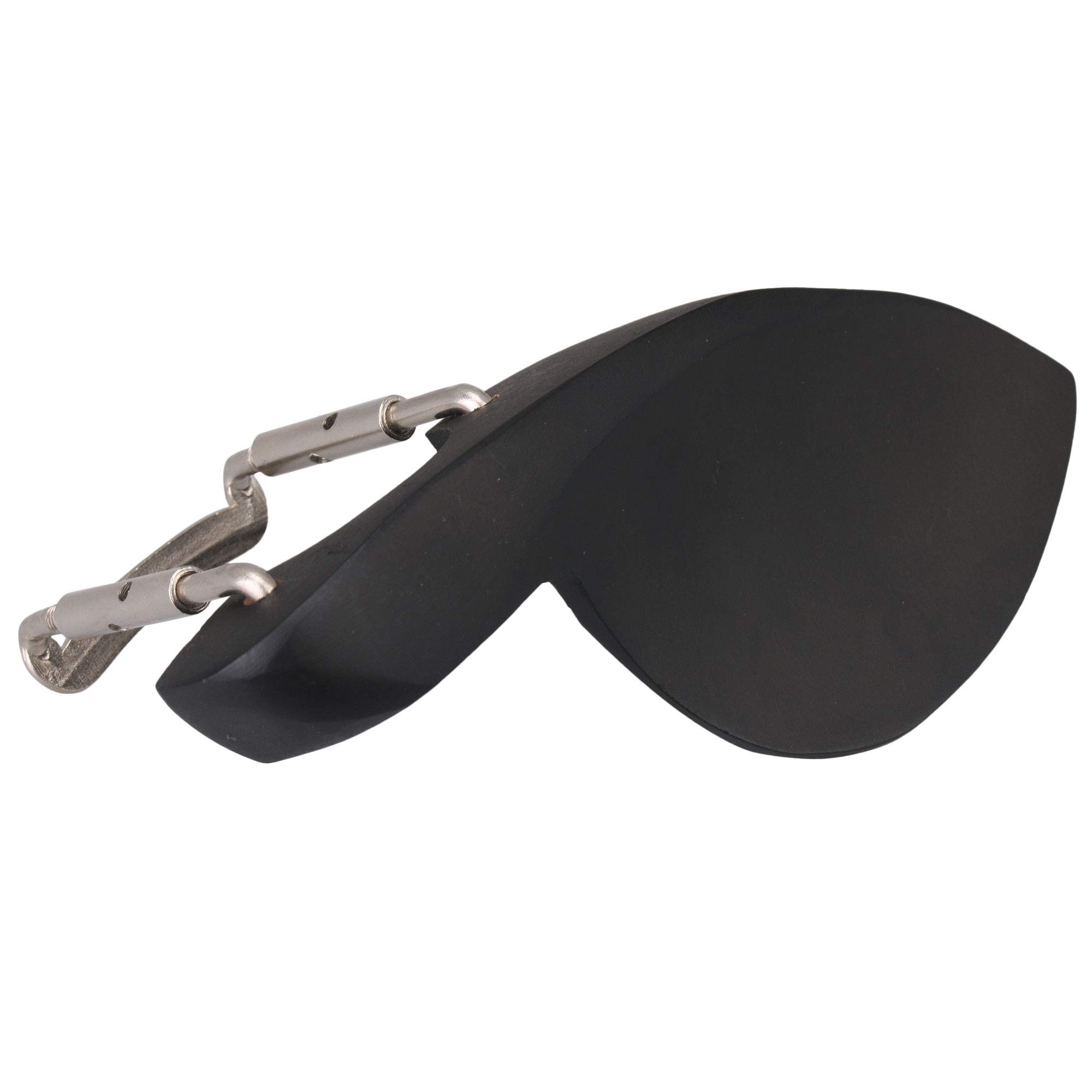 Yibuy Black Wood Chin Rest Chinrest with Screw & Bracket for 1/2 1/4 Violin