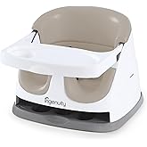 Ingenuity Baby Base 2-in-1 Booster Feeding and Floor Seat with Self-Storing Tray - Cashmere