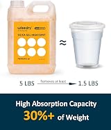 wisedry Silica Gel Beads Reusable 5 LBS Desiccant with 10 Organza Bags view 6