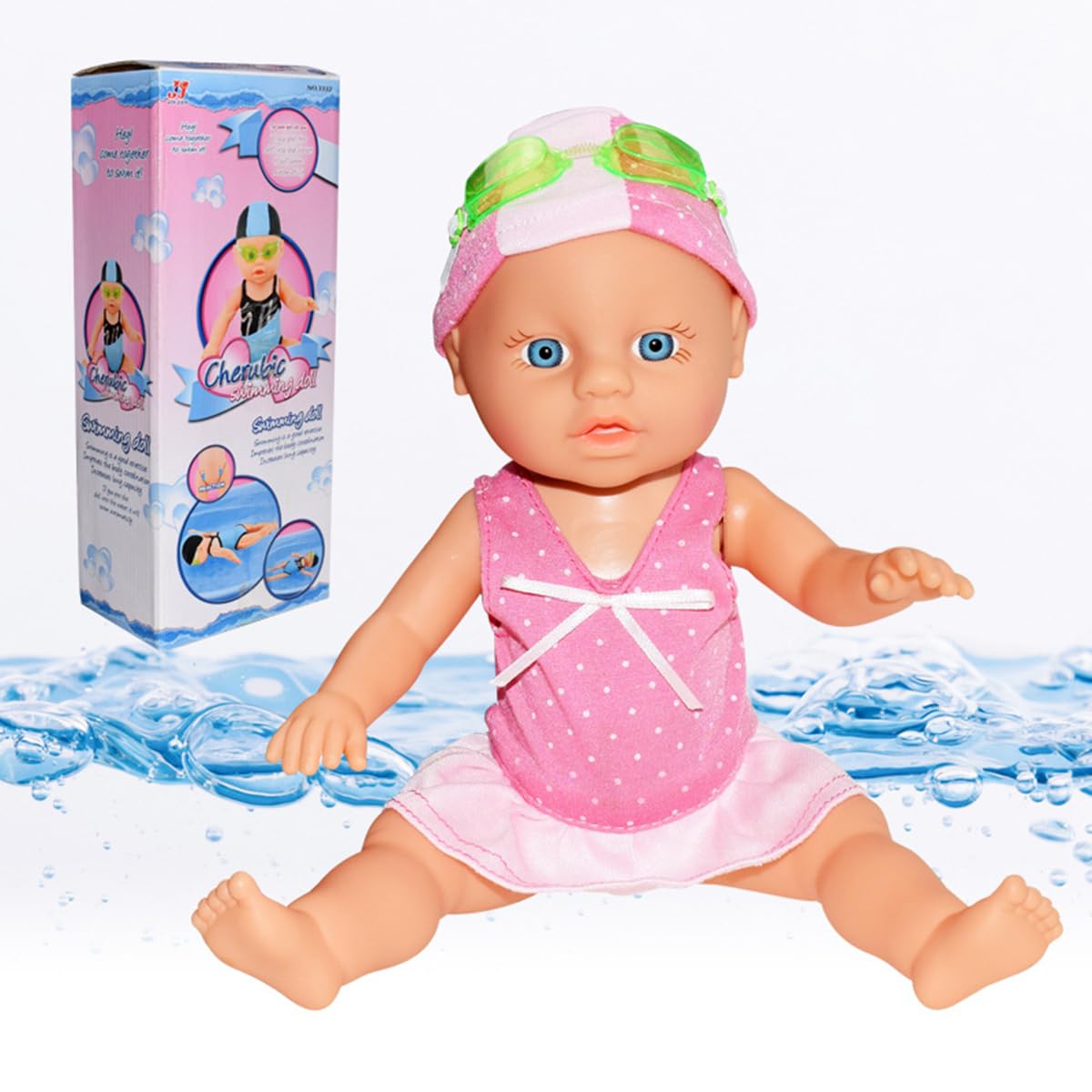 Photo 1 of WesGen Swimming Baby Doll,2025 New Upgraded Waterproof Swimmer Doll,Electric Water Baby Toy, Backstroke Swimming Toy for Pool, for Pool/Bathroom Boy & Girl Gifts
