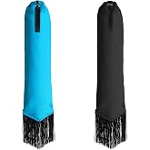 Horse Tail Bag - Pack of 2, Waterproof and Durable, Adjustable Large Opening for Easy Fit, Fringe Design Simulates A Fly Swatter, Protects Horse's Tail from Dirt, Breakage and Insects