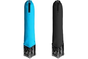 Horse Tail Bag - Pack of 2, Waterproof and Durable, Adjustable Large Opening for Easy Fit, Fringe Design Simulates A Fly Swat